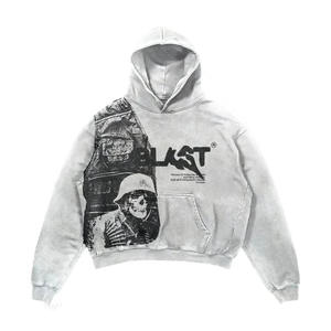 Nouveau Hoodie Unisexe Rétro Personnalisé Hip-hop 2026 de Haute Qualité, 100% Coton, Grammage Lourd, Effet Vieilli, Coupe Oversize et Respirant - Product Image 5