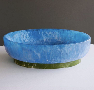 Handmade Eco-Friendly Nautical Style Salad Serving Bowls Epoxy Resin Decorative Serving Trays for Party Home <b>Tabletop</b> Decoration - Product Image 1