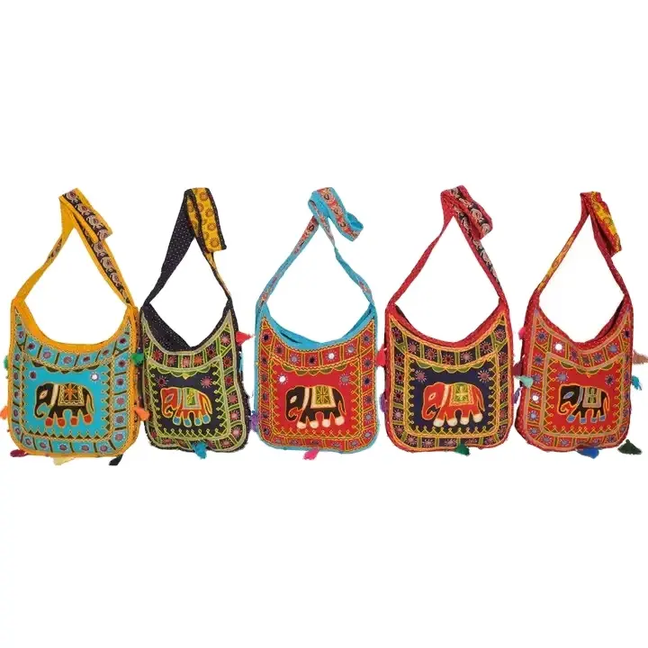 Alta Qualidade Mulheres Handmade Saco Bordado, Rajasthani Bag, banjara Bag sacola Boho bag Tradicional Mulheres Jhola Bag