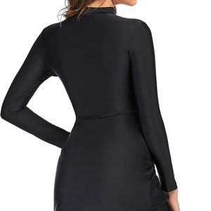 Maillot de bain musulman personnalisé pour femme, burkini modeste à couvrance intégrale, ensemble 2 pièces imprimé, séchage rapide, coupe haute islamique - Product Image 3