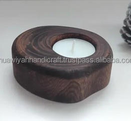 Bougeoir en bois de qualité supérieure Décoration intérieure durable et moderne à bas prix Agate par Muawiyah Handicraft - Product Image 3