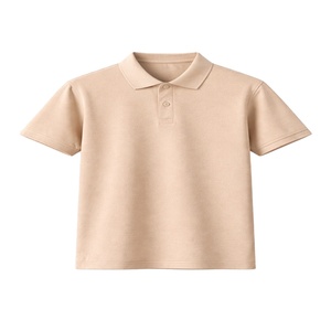 Chemises décontractées personnalisées pour hommes, 65% coton 35% polyester, haute qualité, unies, tricotées, respirantes, à manches courtes - Product Image 2