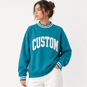 Sudadera Moderna de Gran Tamaño, Manga Larga, Cuello Redondo Informal, Corte Holgado, Ropa Urbana, Cómoda para Uso Diario - Product Image 3