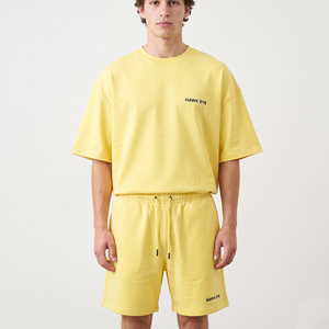 Ensemble T-shirt et short surdimensionné 100 % coton 2026 pour homme – Vente en gros, personnalisable, tendance - Product Image 5