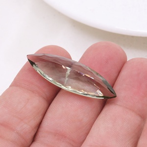 Vente en gros de pierres précieuses naturelles en améthyste verte facettée de forme marquise, taille personnalisée, bijoux fins, Memoria Jewels - Product Image 6