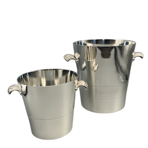 Seau à glace en acier inoxydable, design moderne et rond, résistant à la rouille, refroidisseur de boissons pour fêtes, hôtels et bars, seau à bouteilles de vin - Product Image 6
