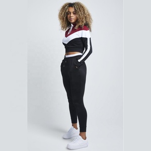 Conjunto Deportivo Casual de Invierno para Mujer, 2 Piezas, Sudadera con Capucha Larga y Pantalones Deportivos, 100% Algodón, Felpa, Secado Rápido, Transpirable, Largo Completo, Corte Regular - Product Image 4