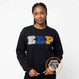 Pull-over personnalisé de haute qualité pour femmes Sigma Gamma Rho, en coton molletonné écologique, broderie sur le devant, pour l'automne et l'hiver - Product Image 3