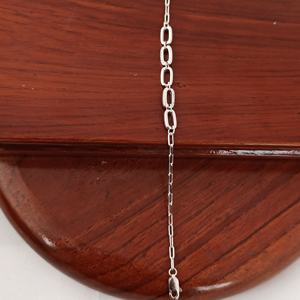 Bracelet chaîne à maillons ovales en argent sterling 925 avec accents micro-pavés en CZ, finition rhodiée, pour femme, à porter au quotidien, cadeau de fête, bijoux - Product Image 3