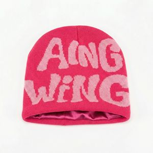 หมวกบีนนี่ถักไหมพรมสีชมพูสำหรับฤดูหนาว ลายกราฟิกโดดเด่น ผ้าเนื้อนุ่มอุ่น สวมใส่สบาย ระบายอากาศได้ดี สไตล์สตรีทแวร์สำหรับทุกเพศ - Product Image 5