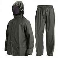 SELF INDUSTRIES Veste Safari Homme Hiver Coupe Ample Imperméable Coupe-Vent Respirante Laine/Polyester Col Montant Doublure Laine 240g