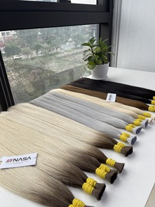 Top Trending Extensiones de cabello a granel Cabello vietnamita Double Drown 100 gramos Colores claros 20 pulgadas - Product Image 5