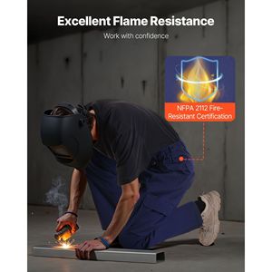 Pantalones de Trabajo Resistentes al Fuego para Hombre, 9 oz, 100% Algodón, con Múltiples Bolsillos, Cintura Elástica y Reforzados Antidesgarro STI - Product Image 4