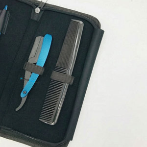 Juego de Tijeras Profesionales de Peluquería, Hoja Afilada de Acero Inoxidable Japonés, Color Azul, para Cortar y Entresacar Cabello, Suministros de Salón - Product Image 4