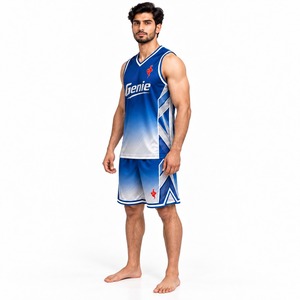 Conjunto de Uniforme Deportivo de Baloncesto para Hombre, Camiseta y Pantalones Cortos, Transpirable, Ligero, para Entrenamiento, Juego, Competencia y Práctica - Product Image 3