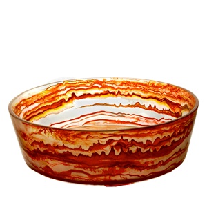 Plato Decorativo de Resina Hecho a Mano, Pulido, Sostenible, Ecológico, de Origen Indio, Apto para Lavavajillas, para Fiestas, Hecho en India - Product Image 5