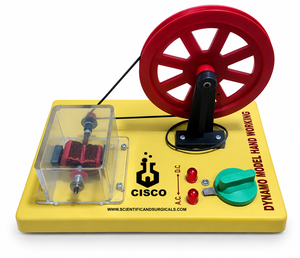 ไดนาโมแบบใช้มือหมุน รุ่น CISCO-4022 คอยล์สาธิต AC DC พร้อมด้ามจับ หลอดไฟ พลาสติก อุปกรณ์ช่วยสอนวิทยาศาสตร์เพื่อการศึกษา - Product Image 1