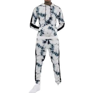 Survêtements respirants Tie Dye épais en polaire d'automne et d'hiver pour hommes au meilleur prix Ensemble de survêtements Tie Die pour hommes - Product Image 1