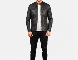 Autumn Winter <b>Men's</b> Casual Zipper Leather Jacket <b>Men</b> Long Sleeve Leather Fashion Jacket for <b>Men</b> Latest jacket for <b>men</b> - Product Image 6