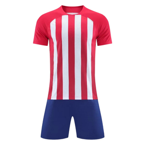 Maillots de football pour hommes de haute qualité, respirants et à séchage rapide, kits d'équipe sportive pour adultes, nom et taille personnalisés, 100% polyester - Product Image 1