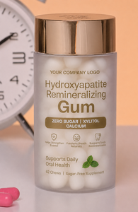 Gommes vitaminées reminéralisantes à l'hydroxyapatite, marque privée personnalisée, avec xylitol et calcium, soutien immunitaire, 60 pièces par sachet - Product Image 6