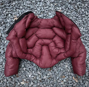 Chaqueta Corta Acolchada de Invierno para Hombre, Estilo Urbano, con Cierre, Tejido de Punto, Tipo Plumón - Product Image 4