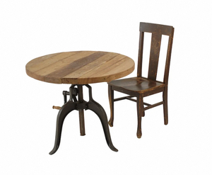 Morgan Reclaimed <b>Table</b> Handcrafted <b>Rustic</b> Solid <b>Wood</b> <b>Dining</b> <b>Table</b> with Vintage Reclaimed Timber Design and Natural Finish - Product Image 2