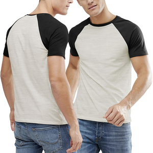 Men's V-Neck Color Blocked T-Shirt Short Sleeve Knitted Casual Regular Fit Solid Design <b>Red</b> <b>Black</b> - Product Image 4