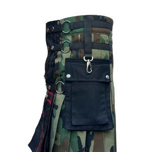 Kilt utilitaire hybride en coton à motif camouflage écossais pour hommes – Vente en gros - Product Image 6