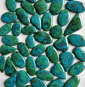 Venta al por Mayor de Gemas ARHAN, Crisocola Natural en Cabujón, Formas Mixtas, Multicolor, Piedras Sueltas de la India (Rajasthan) para Joyería - Product Image 1