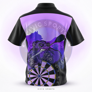 เสื้อโปโลผู้ชาย CIVIC SPORTS แขนสั้น พิมพ์ลายการ์ตูนดิจิทัล แห้งเร็ว ผ้าโพลีเอสเตอร์ สไตล์สปอร์ต - Product Image 4