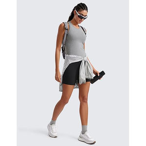 <b>women</b> sleeveless gym workout fitness cotton spandex breathable stretch <b>vest</b> tank <b>top</b> - Product Image 4