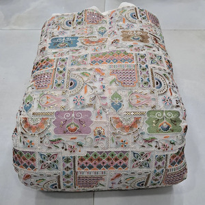 Tela de encaje de georgette bordada con diseño de código, ecológica y transpirable, para vestidos de novia, venta al por mayor para boutiques, exportación textil. - Product Image 2