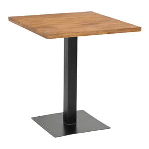 Industrial <b>Style</b> Square Mango Wood Iron Bar <b>Table</b> Versatile Restaurant Furniture for Home Hotels Schools Gyms Living Spaces - Product Image 3