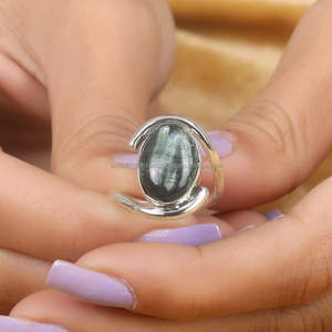 Anillo de plata hecho a mano más vendido, Plata de Ley 925, anillo de piedras preciosas vibrante para mujer, anillos de piedras preciosas naturales de plata de ley - Product Image 1