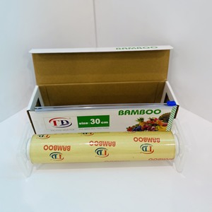 High Quality Moisture Proof Food Grade PVC Cling Film <b>Plastic</b> <b>Wrap</b> PVC Cling Film Jumbo Roll Stretch Type <b>Plastic</b> Film width 30c - Product Image 4