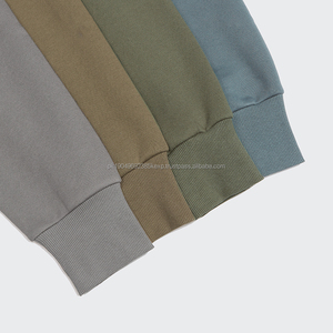 เสื้อฮู้ดผ้ากำมะหยี่สำหรับผู้ชาย, เสื้อฮู้ดผ้าฟลีซแบบสวมหัวครึ่งปก - Product Image 6