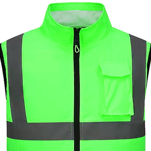 Chaleco de Seguridad Reflectante de Alto Rendimiento ANSI Clase 2, Chaqueta Impermeable con LED Intermitente para Seguridad en el Lugar de Trabajo - Keem Brothers - Product Image 2