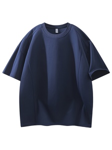 High Quality Custom Logo Combo Printed and Embroidered Oversized Acid Wash Distressed T-<b>Shirt</b> Short Sleeve Unisex - Product Image 4