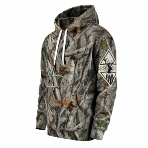 Unisex <b>Camouflage</b> Deer Pattern Warm Breathable Fleece Polyester Outdoor Hunting Hoodie Custom Printed Sweatshirt - Product Image 3