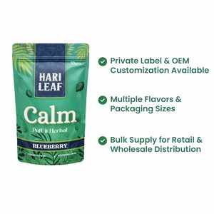Mélange de feuilles de Hary Leaf Bubble Gum Calm Blend, mélange à fumer à base de plantes, sans tabac, sans nicotine, sachet de 10g - Product Image 2