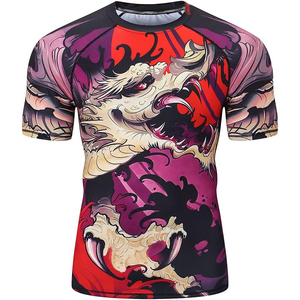High Quality Half Sleeve Rash Guard Breathable <b>Athletic</b> Compression Shirt Supplier Wholesale - Product Image 1