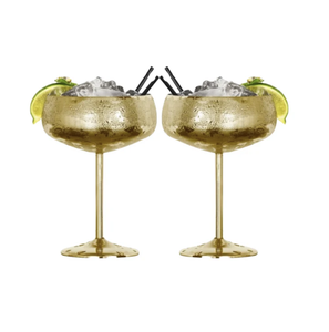 Verre à Martini en Acier Inoxydable Rose Cuivré Antique 450ml – Gobelet à Vin, Cocktail, Champagne – Accessoires de Bar Rose - Product Image 3