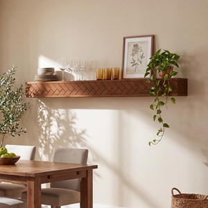 Sheesham Wood <b>Wall</b> <b>Floating</b> <b>Shelves</b> Mid Century Modern Design Storage Functions OEM Custom Wholesale | Aqudus Saleem India - Product Image 4