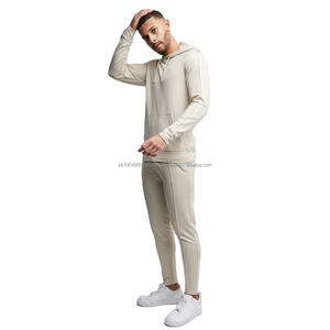 Conjunto Deportivo de 450g, Estilo Urbano, Felpa Gruesa, Talla Grande, Logotipo Personalizado, Pantalones Deportivos y Sudadera con Capucha - Product Image 3