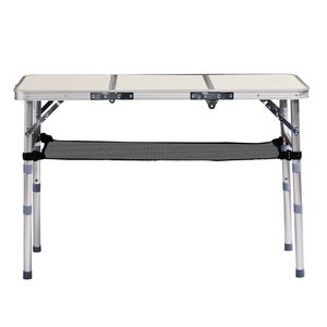 "3ft Aluminum <b>Portable</b> Patio Folding Camp <b>Picnic</b> <b>Table</b> 3 Adjustable Heights Lightweight for Gardens" - Product Image 3