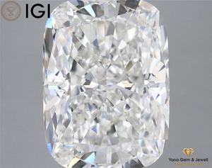 Diamant de laboratoire CVD de 4,50 carats, couleur F, pureté VVS2, taille coussin, avec certificat IGI, pour bijoux audacieux - Product Image 1