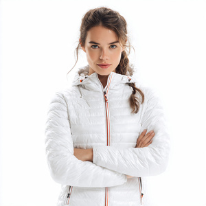 Outerwear Down <b>Padded</b> Coat Women's Warm Up <b>Padded</b> Jacket Tops Ladies High Quality Zipper Down <b>Padded</b> Jacket Tops Women's - Product Image 4
