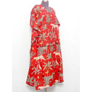 Indian Cotton Floral Print Kaftan <b>Dress</b> 100% Cotton Maxi <b>Dress</b> for Moms Long <b>Dress</b> for All Seasons-Summer Winter Autumn Spring - Product Image 3