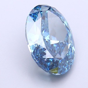 Diamant ovale modifié CVD cultivé en laboratoire, couleur bleu vif fantaisie, clarté VS1, polissage excellent, pierre précieuse de luxe premium en vrac - Product Image 4